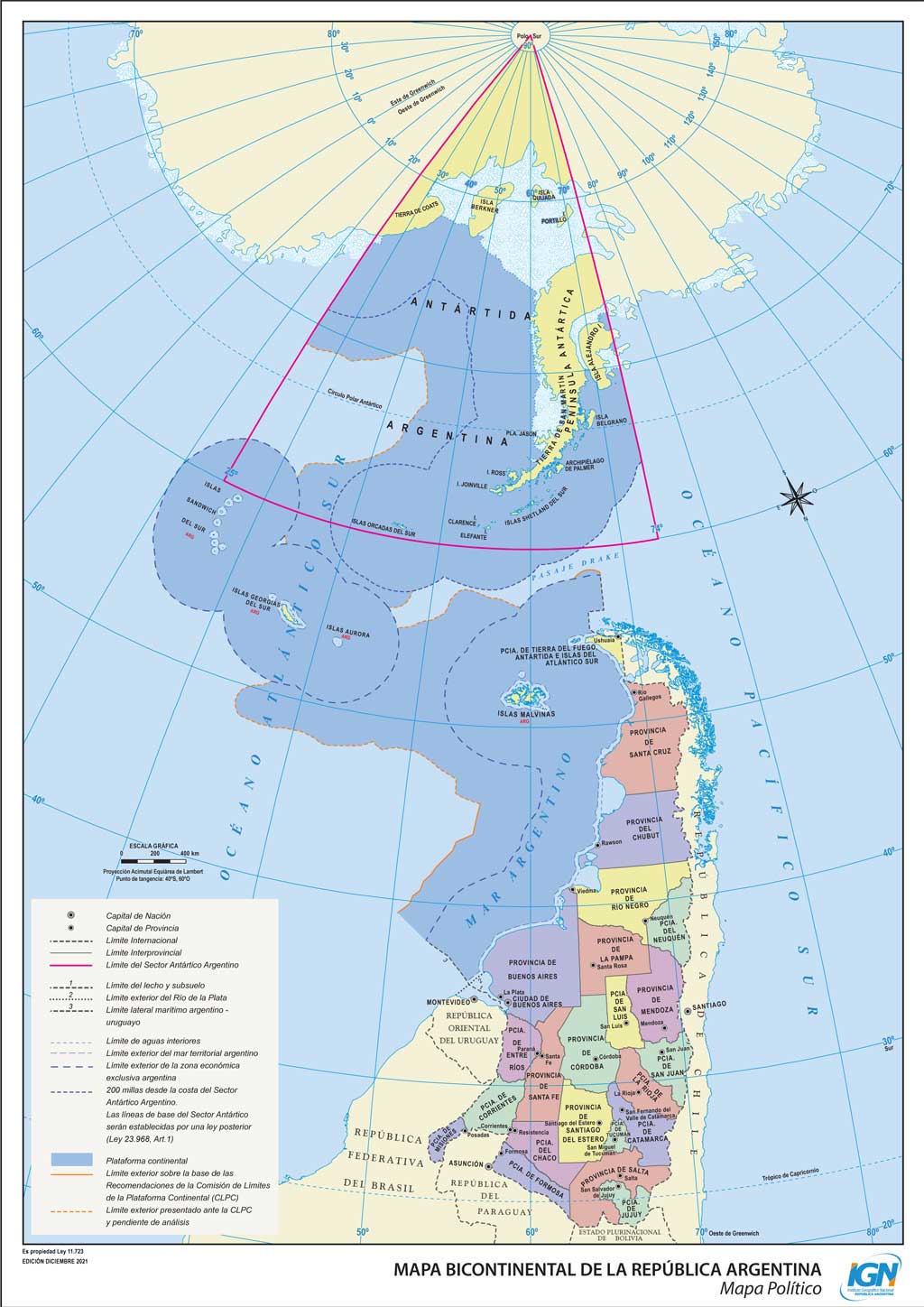 Mapas de la República Argentina