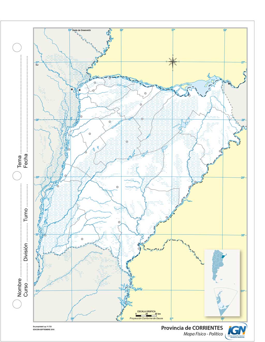 Mapas de la Provincia de Corrientes