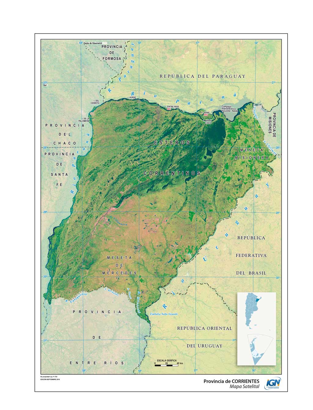 Mapas de la Provincia de Corrientes