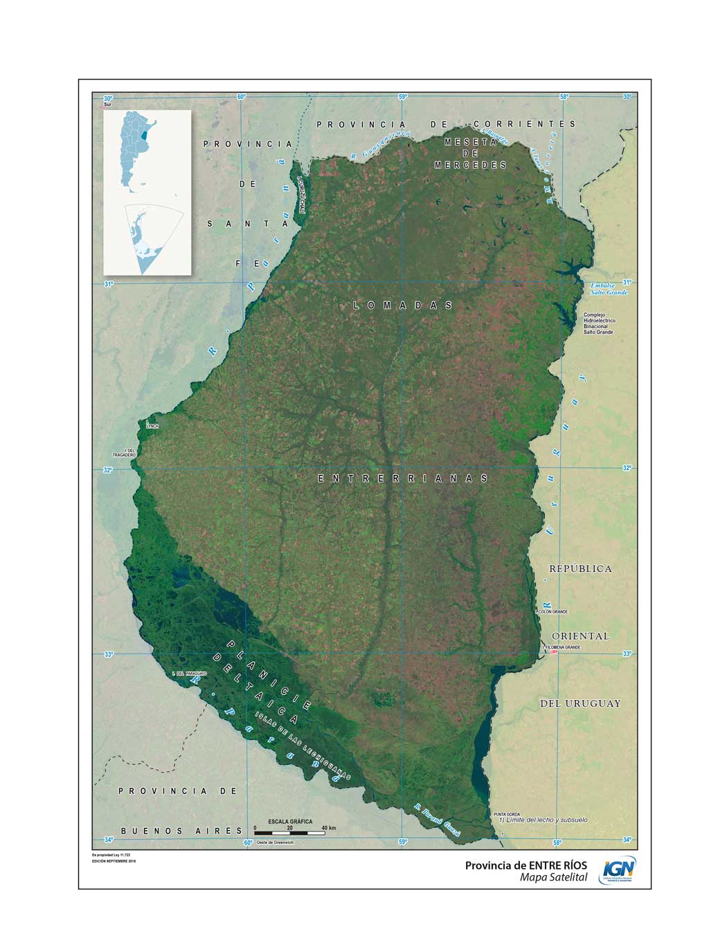 Mapas de la Provincia de Entre Ríos