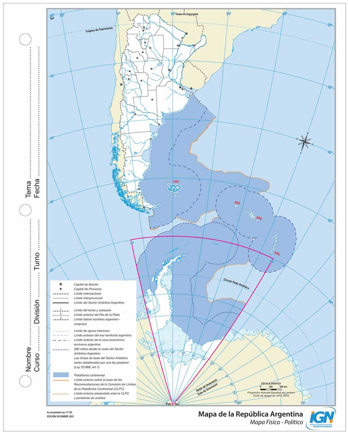 Mapas de la República Argentina