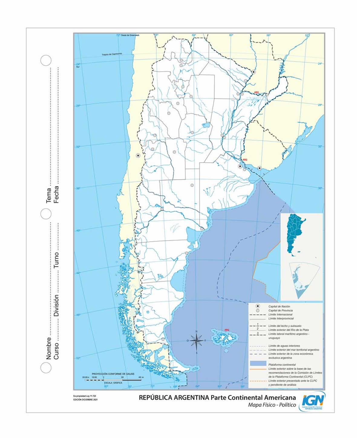 Mapas de la República Argentina